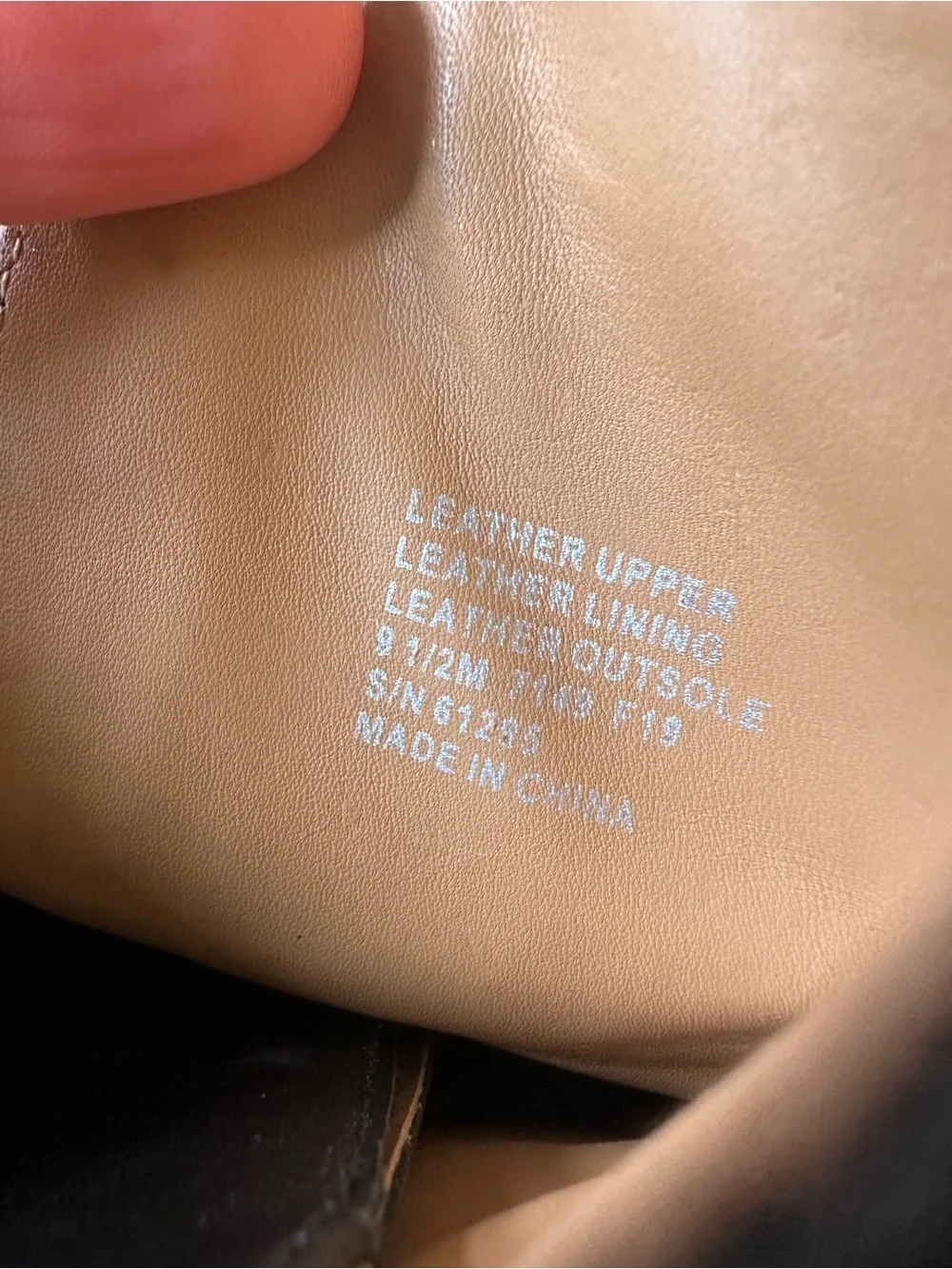 Tory Burch size worn